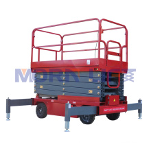 7m 9m 11m 12m 13m 14m 16m safety aerial electrically assisted walking scissor lift movable scissor man lift platform